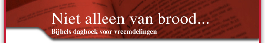 Niet alleen van brood... Bijbels dagboek voor vreemdelingen